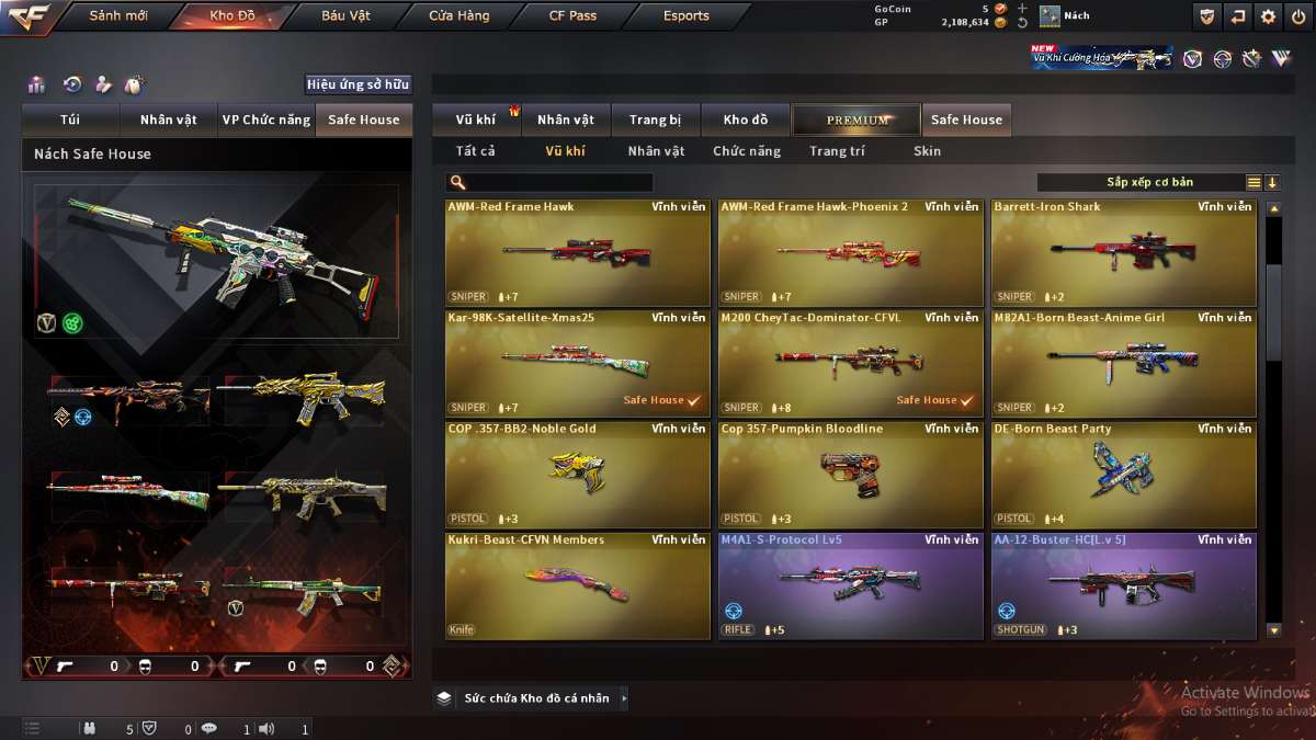 shop acc cf uy tin gia re